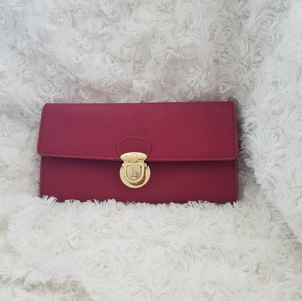 Large Red Badgley Mischka Wallet